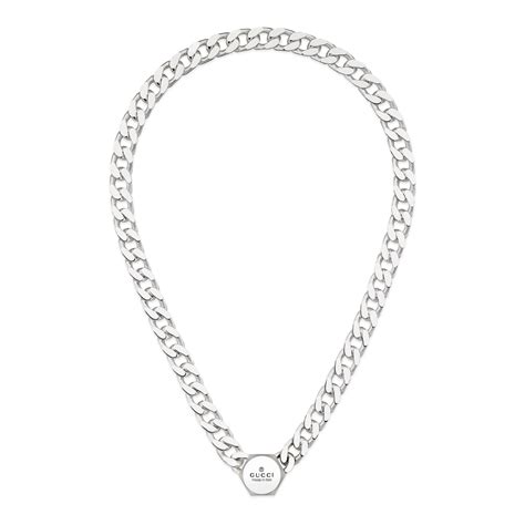 gucci trademark star necklace|Gucci sterling silver necklace.